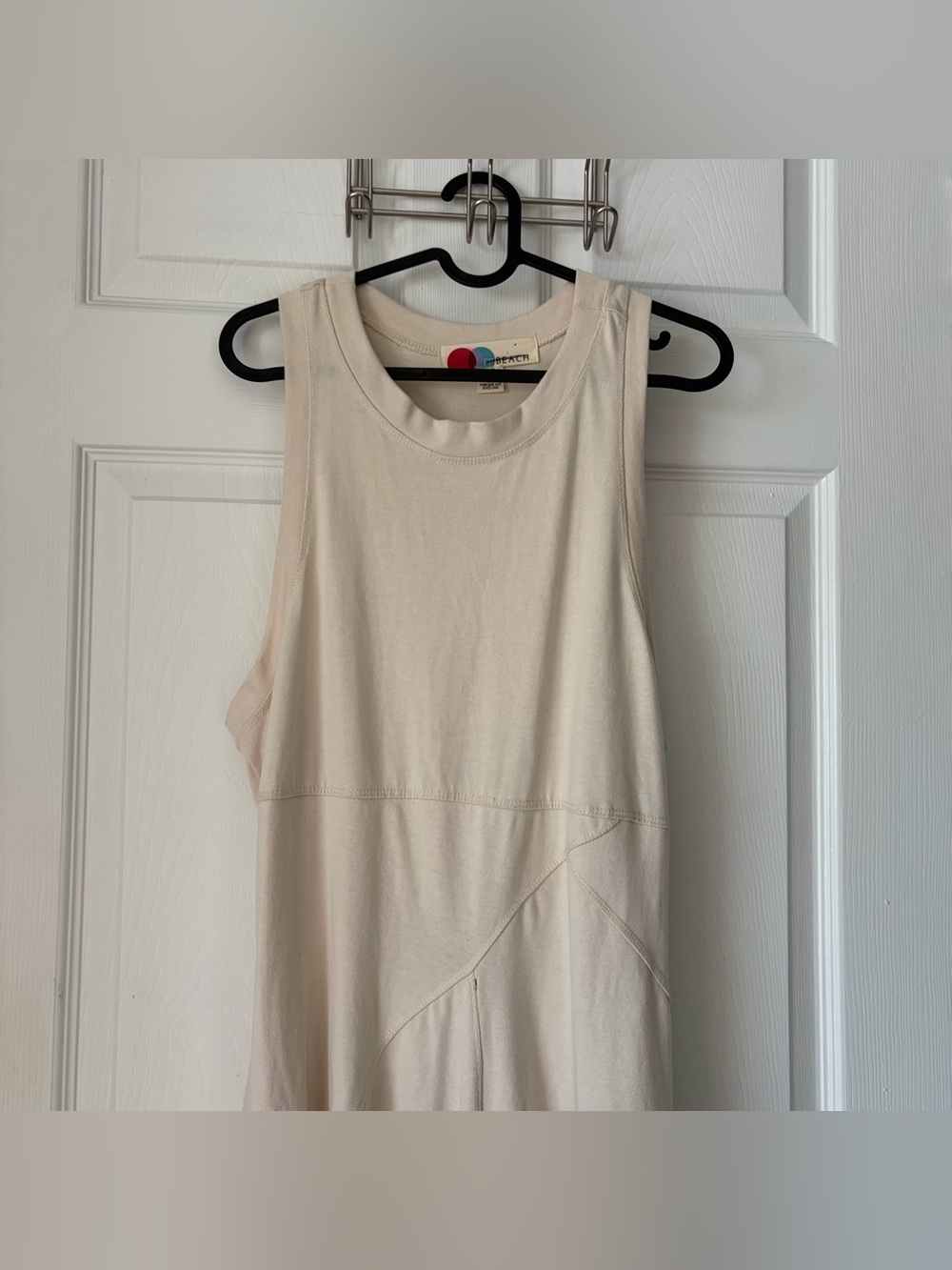 EUC Free People Beach Main Street Racer Back Midi Dress in Tea size Large - Picture 5 of 8